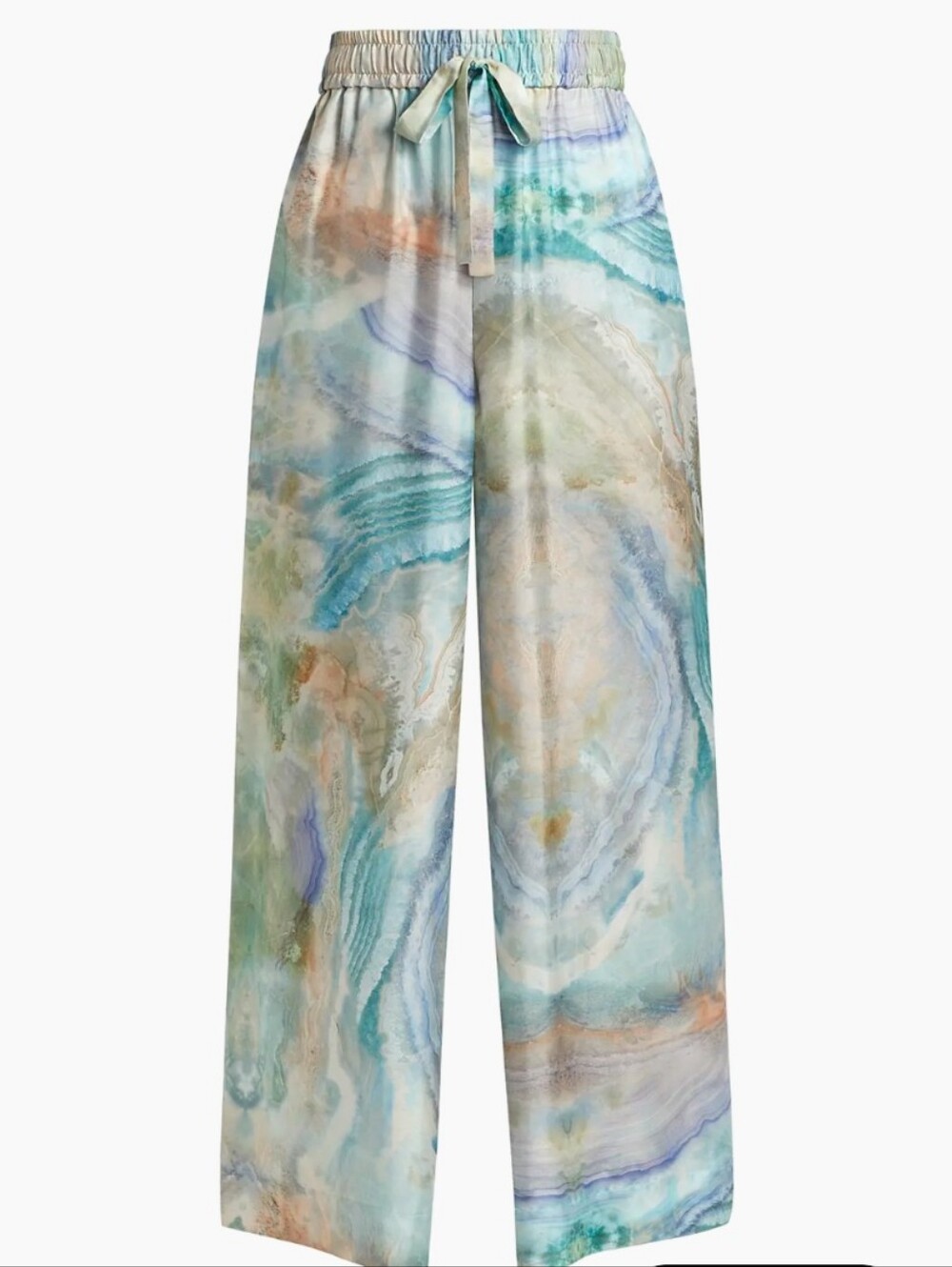 Zimmermann Wide-Leg Illuminate Track Silk Pants - Picture 2 of 13